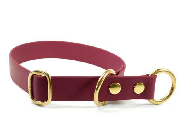 Biothane_half_choke_collar_solid_brass_winered_small_web